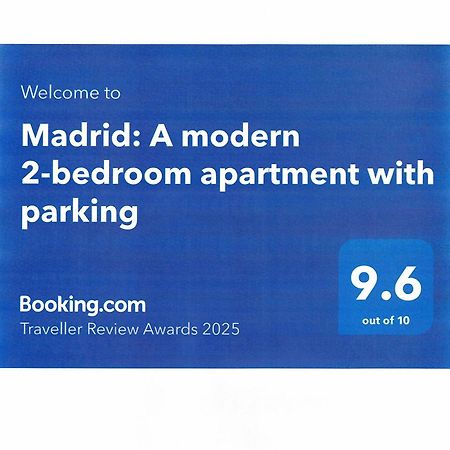 Madrid: A Modern 2-Bedroom Apartment With Parking Sofía Exterior foto